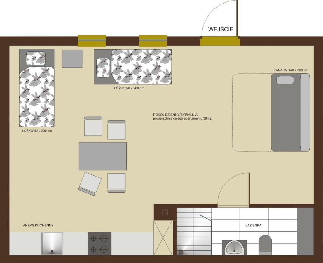 Apartamento Siedlisko Besiekiery Exterior foto